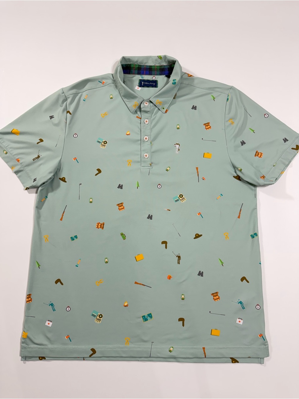 William Murray Happy Glamper Moonrise Kingdom Golf Polo Large